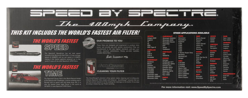 Spectre 94-01 Dodge RAM 1500/2500 V8-5.2/5.9L F/I Air Intake Kit - Polished w/Red Filter