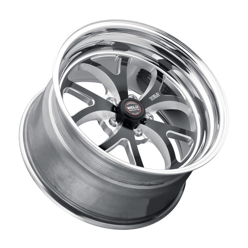 Weld S76 15x10.33 / 5x4.75 BP / 3.5in. BS Black Wheel (Medium Pad) - Non-Beadlock