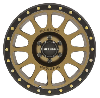 Method MR305 NV 18x9 0mm Offset 6x5.5 108mm CB Method Bronze/Black Street Loc Wheel