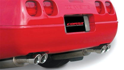 Corsa 1990-1995 Chevrolet Corvette C4 ZR1 5.7L V8 LT5 Polished Sport Cat-Back Exhaust