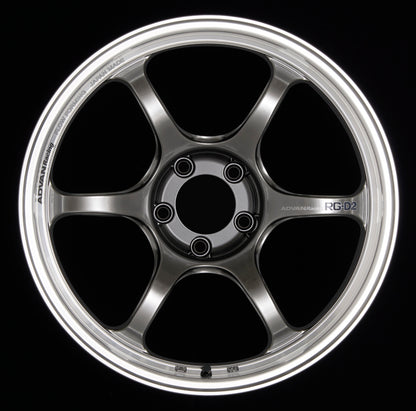 Advan RG-D2 18x7.5 +47 5-114.3 Machining & Racing Hyper Black Wheel