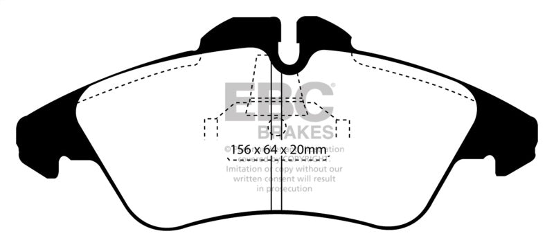 EBC 03-05 Dodge Sprinter 2500 Bosch Rear Greenstuff Front Brake Pads