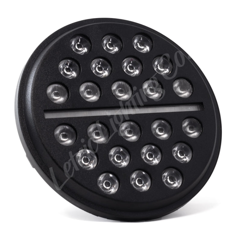 Letric Lighting 7in Led Buck-Shot Headlight Blk