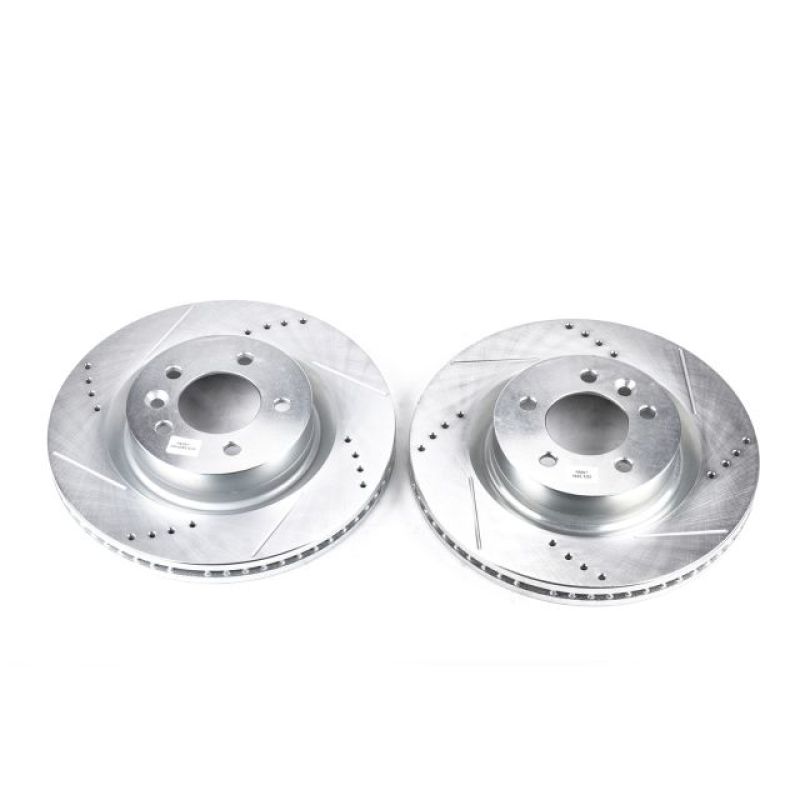 Power Stop 05-09 Land Rover LR3 Front Evolution Drilled & Slotted Rotors - Pair