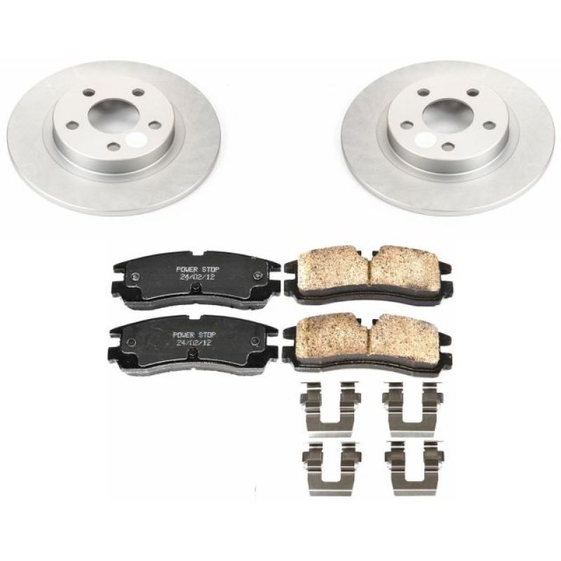 Power Stop 98-02 Cadillac Seville Rear Z17 Evolution Geomet Coated Brake Kit