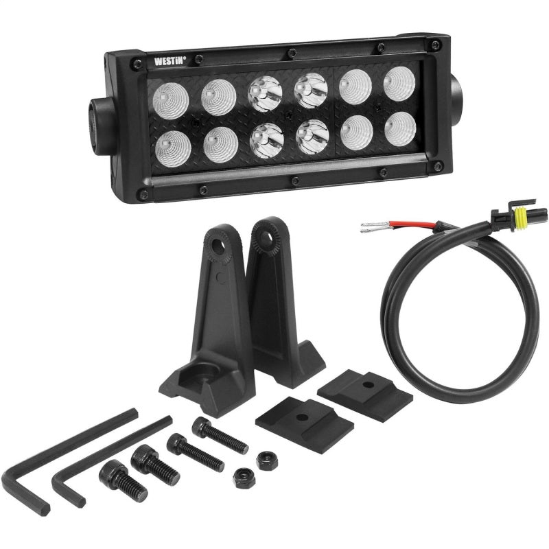 Westin B-FORCE LED Light Bar Double Row 6 inch Combo w/3W Cree - Black