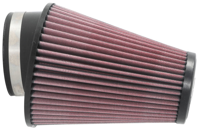 K&N Universal Clamp-On Air Filter 3-1/2in 10 Degree Flange 5-3/4in B 4-1/2in x 3-1/4in T 7in H