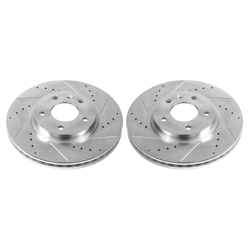 Power Stop 21-22 Chevrolet Trailblazer Rear Drilled & Slotted Rotor (Pair)