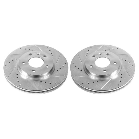 Power Stop 21-22 Chevrolet Trailblazer Rear Drilled & Slotted Rotor (Pair)