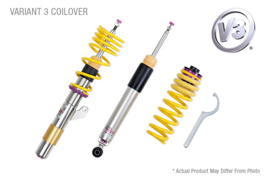 KW Coilover Kit V3 Front and Rear Coilover Kit - 2015 VW Golf Sportwagon S/SE/SEL 4-Door