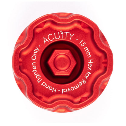 Acuity - Podium Oil Cap in Satin Red for Hondas/Acuras